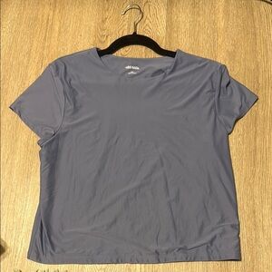 Wild Fable Blue Crop Short Sleeve T-Shirt